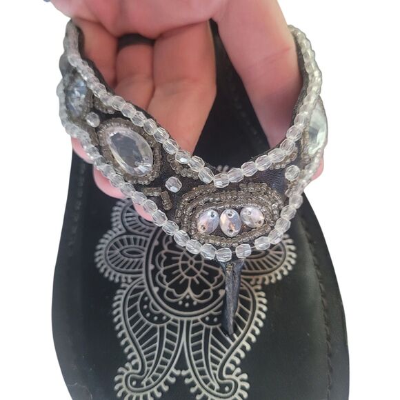 Skechers Somethin Else Beaded Chunky Platform Sandals Womens 9 (approximate) Y2K - Picture 4 of 11